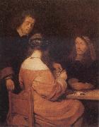 TERBORCH, Gerard The Card-Playes oil painting